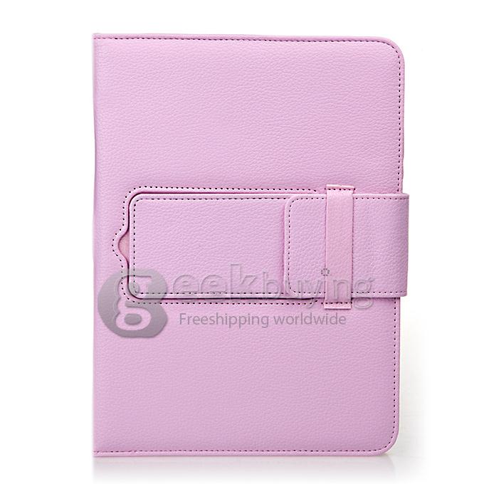 New Bluetooth Keyboard Case Cover Touchpad for Samsung Galaxy Tab 3 4 10.1 Inch Tablet - Pink
