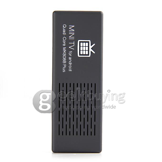 MK808B Plus 4K TV Dongle Amlogic S805 Quad Core Android 4.4 Mini PC 1G/8G WIFI H.265 HW Decoding Bluetooth DLNA Miracast - Black