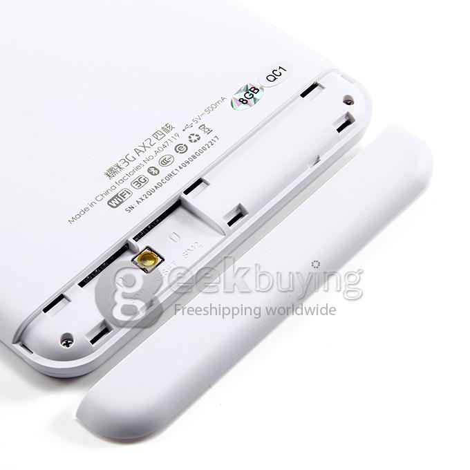 Ainol Novo AX2 MTK8382 Quad Core 7 Inch Tablet PC Android 4.2 OS 3G Phone Call 8GB ROM Bluetooth - White