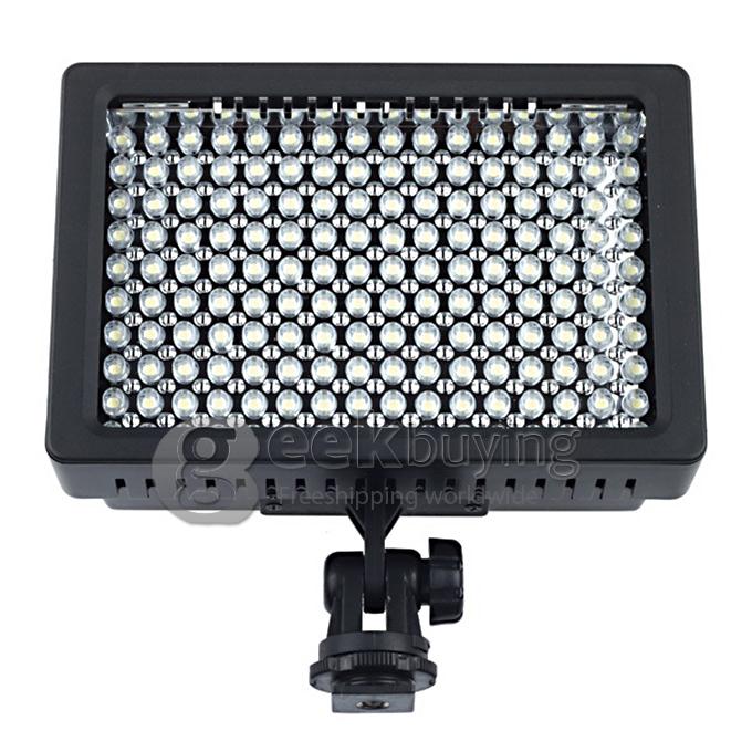 Super Power HD-126 9.6W 5600K LED Digital Video Light for Canon Panasonic Sony Camera DV Camcorder - Black