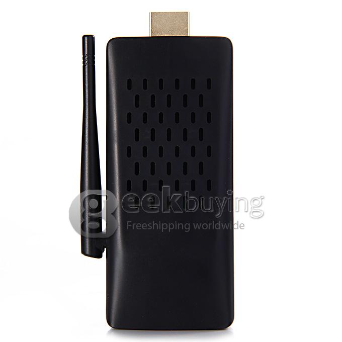 T034TV RK3288 Quad Core 1.8GHz Android 4.4 Mini TV Box Dongle 2G/8G 2.4G/5G WIFI H.265 Bluetooth - Black