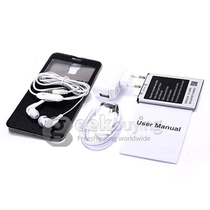 V12 5.5 inch 960*540 QHD MTK6582 Quad Core 1.3GHz Smartphone Android 4.4 1GB 8GB Dual Cameras Dual SIM Wifi 3G - Black