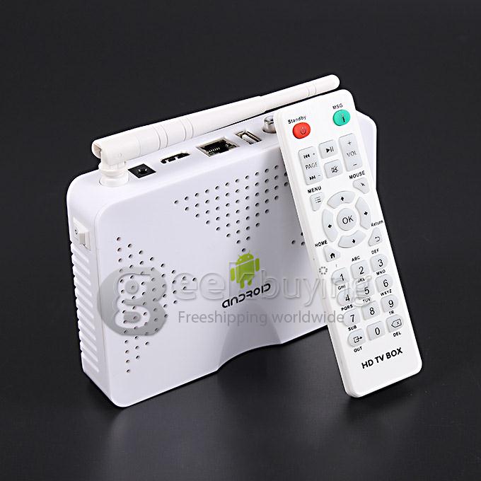 Arabox HI-3716M Android Arabic IPTV Box Mini TV Box 512MB/4G 600 Plus Free Arabic Channel with BeIN Sports MBC - White