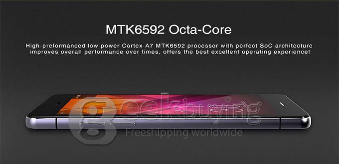 MIJUE M690 MTK6592 Octa Core 1.7GHz Smartphone 5.0 Inch IPS HD Screen Android 4.4 1GB RAM 8GB ROM 8.0MP 3G/OTG - White