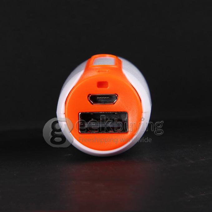 New 2600mAh Portable Mini Power Bank Tube External Battery for Smartphone Tablet iPhone iPad iPod - Orange