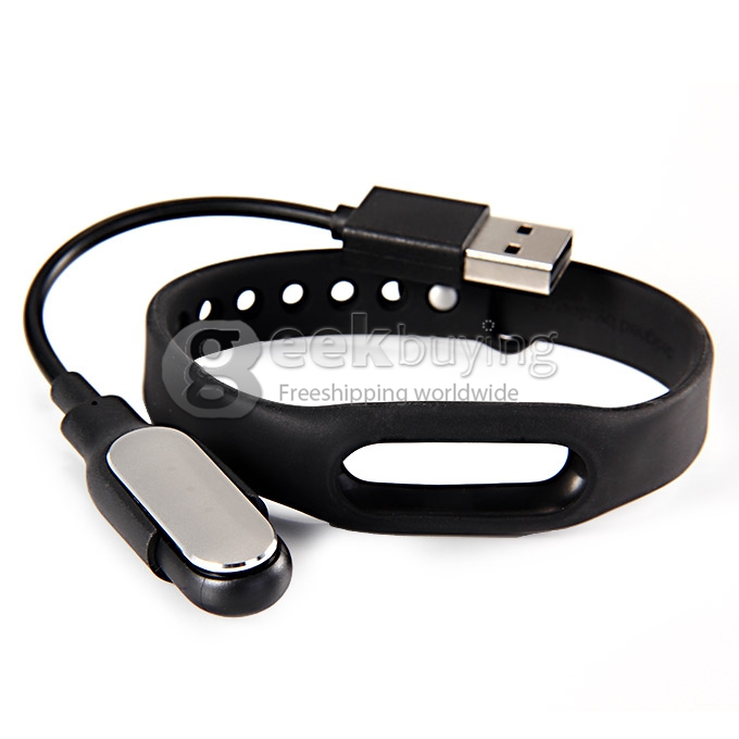 Bundle Balck Original Xiaomi Miband IP67 Smart Bluetooth 4.0 Bracelet + Blue Replacement Wrist Strap Wearable Wrist Band