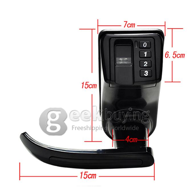 NEW ADEL LS911 Biometric Fingerprint Password Door Lock L-R-Handle-S1 - Black