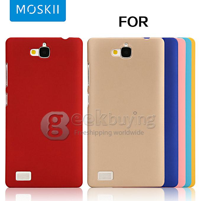 MOSKII Shield PC Back Case Protective Cover for HUAWEI Honor 3C - Golden