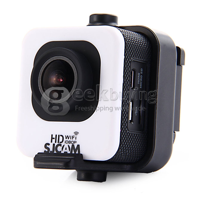 SJCAM M10 WiFi Mini Cube 12MP 1080P Novatek Sports Camera Lite Version 1.5 Inch 170 Wide Angle Lens Waterproof HD Camcorder Car DVR - White