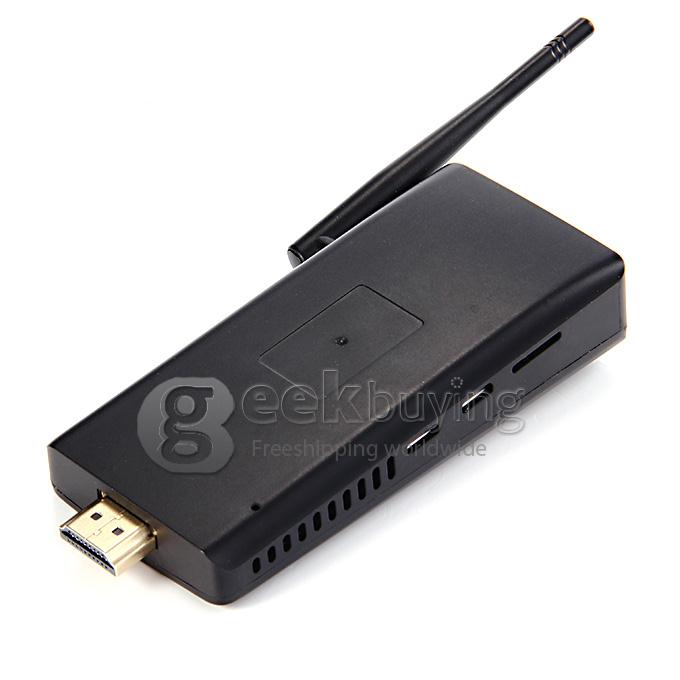 T034TV RK3288 Quad Core 1.8GHz Android 4.4 Mini TV Box Dongle 2G/8G 2.4G/5G WIFI H.265 Bluetooth - Black