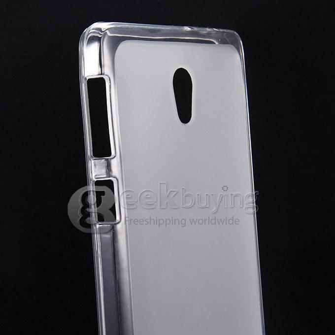 High Quality Protective Silica Gel Case Soft Back Cover for Lenovo S860 - Transparent