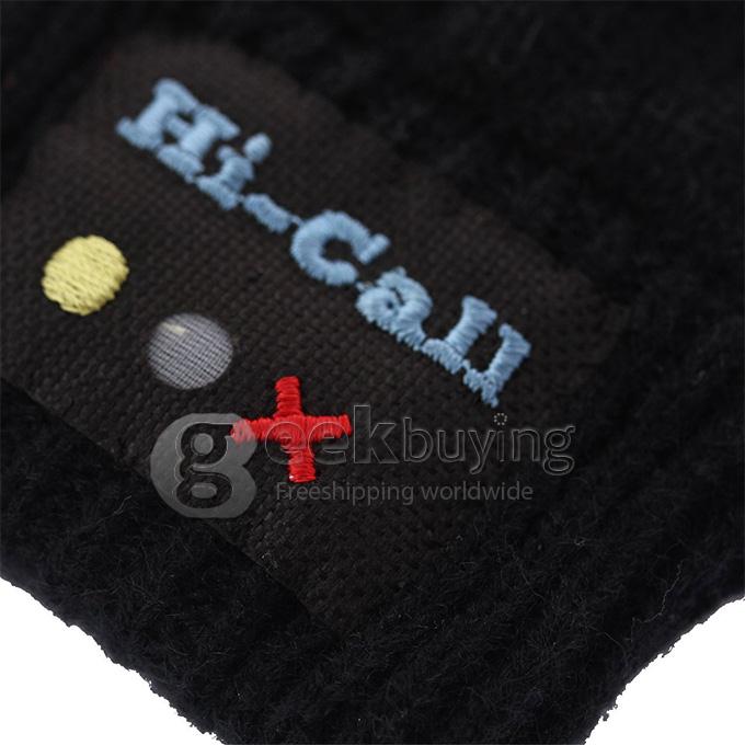 Winter Bluetooth Talking Gloves with Touch Function for iPhone Android Phone - Black