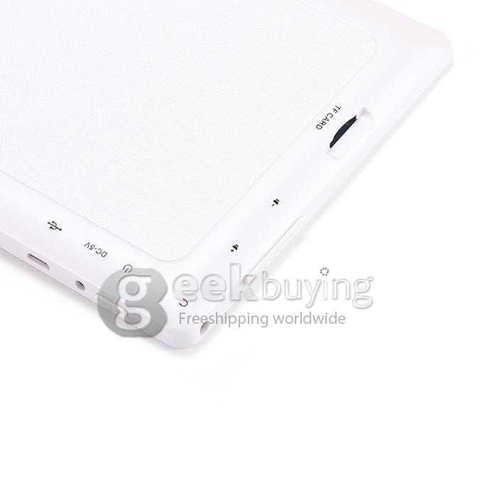 Q90 Allwinner A23 7 Inch Tablet PC Android 4.4 OS 4GB ROM Capacitive Touch Screen Dual Cameras - White