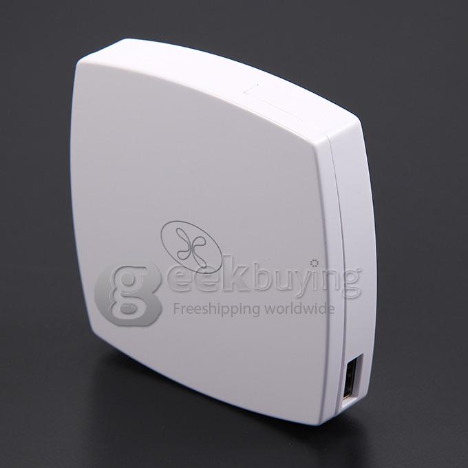 Vorson Mirror 6000mAh Power Bank External Li-polymer Battery 2.1A for iPhone iPad Smartphone Tablet - White