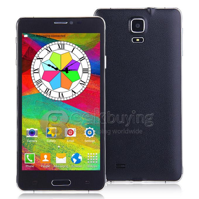 V12 5.5 inch 960*540 QHD MTK6582 Quad Core 1.3GHz Smartphone Android 4.4 1GB 8GB Dual Cameras Dual SIM Wifi 3G - Black
