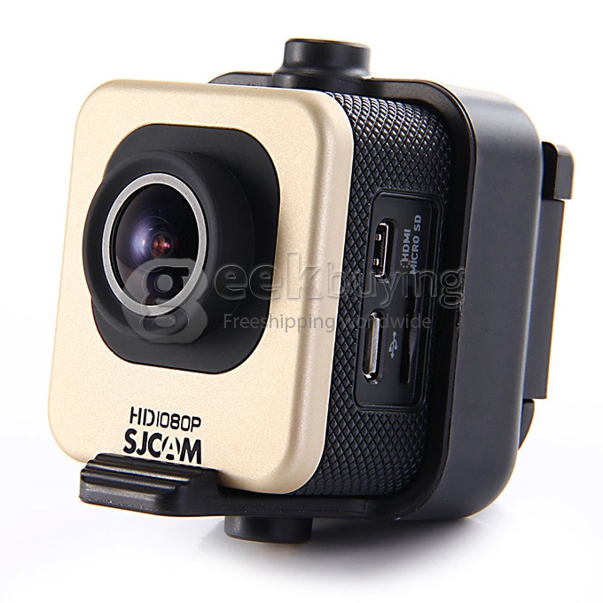 SJCAM M10 Mini Action Sports Camera Standard Version Novatek 12MP 1080P 170 Degrees Lens 1.5 Inch HD Camcorder Car DVR - Golden