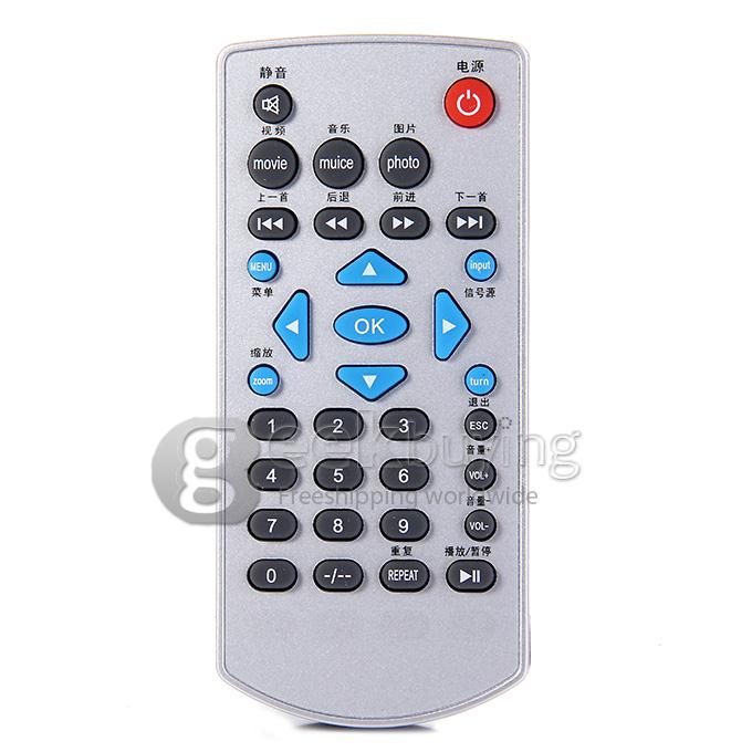 LZ-H40 16W Multimedia LCD Image System LED Projector with HDMI / USB / VGA / Micro SD / TV Port - White (480x 320)