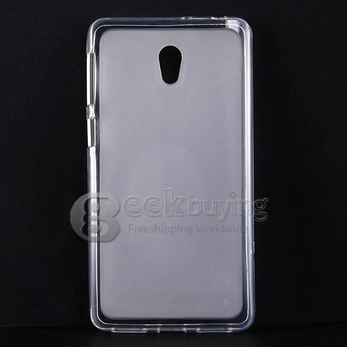 High Quality Protective Silica Gel Case Soft Back Cover for Lenovo S860 - Transparent