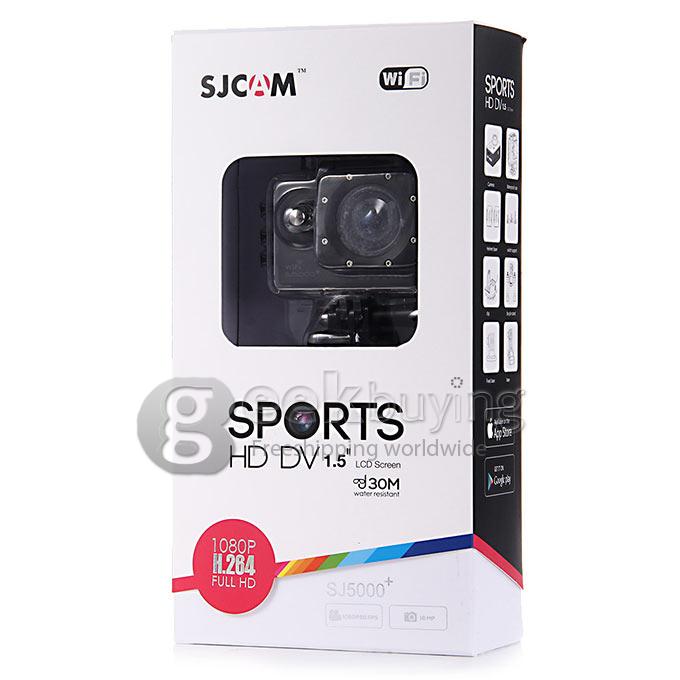 [France Stock]SJCAM SJ5000 Plus Ambarella A7LS75 16MP 1080P 60FPS WiFi Action Camera 1.5 Inch 170 Degrees Wide Angle Lens Waterproof Diving HD Camcorder Car DVR - Black
