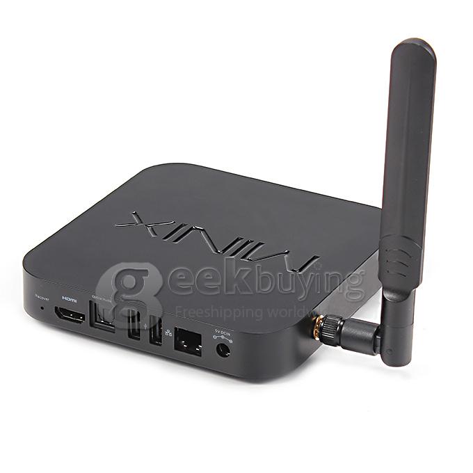 [Spain Stock] MINIX NEO X8-H Plus Amlogic S812-H Android 4.4 Mini TV Box 2G/16G 4K 802.11AC 2.4G/5.0G WIFI 1000M with Free Minix A2 Lite Air Mouse- Black