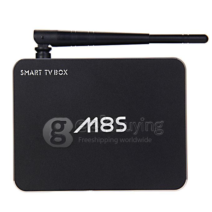 M8S RK3288 Quad Core 1.8GHz Android 4.4 Mini TV BOX HDMI HDD Player 2G/8G Dual Band 2.4G/5G WIFI Bluetooth 2.0mp Camera - Black