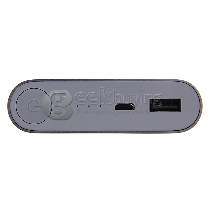 XiaoMi 10400mAh USB Portable Power Bank External Battery Charger for Mobile Phones Tablets iPhone6 Plus Samsung HTC Google Blackberry - Grey