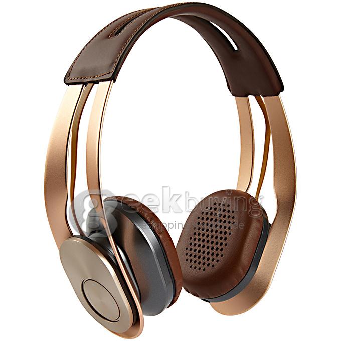 Syllable G700 Metal Wireless Bluetooth 4.0 Headphone Headset with NFC Fuction Bass Built-in Mic / 40mm Speaker - Golden