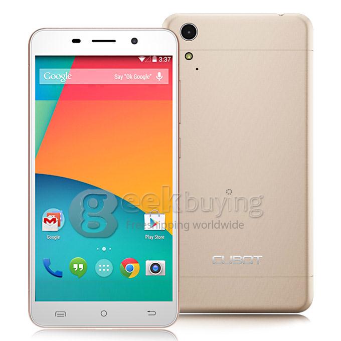 [HK Stock] CUBOT X9 MTK6592M Octa Core 1.4GHz Smartphone Android 4.4 2GB 16GB 5.0 Inch IPS HD Screen Dual Cameras Dual SIM - Gold