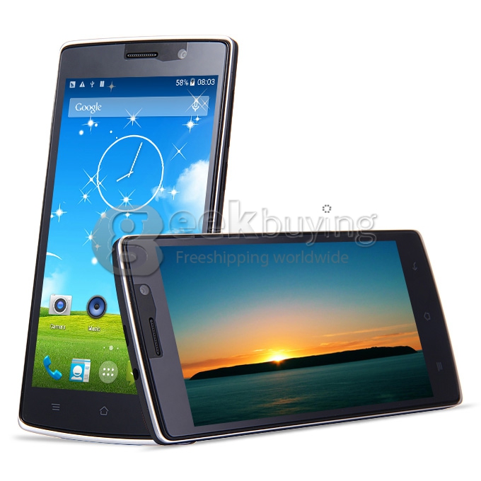LANDVO L200S 5.0Inch IPS HD MTK6582 Quad Core 1.3GHz Smartphone Android 4.4 1GB RAM 8GB ROM 8MP 2MP Dual SIM 4G - Black
