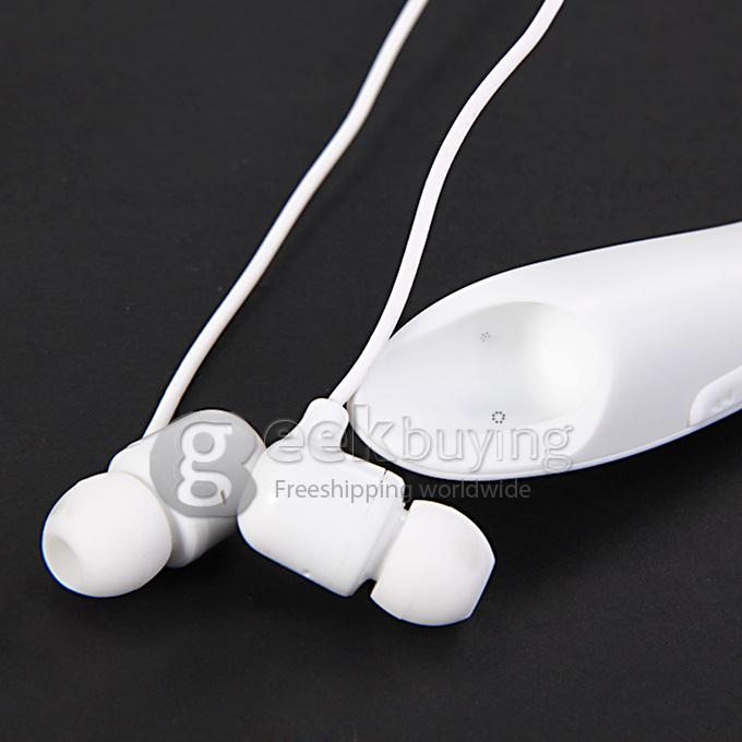 HB-800S CSR Bluetooth 4.0 Wireless Neck Headphone Stereo Earphone with Mic for iPhone Samsung HTC - White