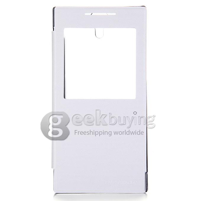 Original View Style Flip Cover Protective Case for ULEFONE BE ONE Smartphone - White