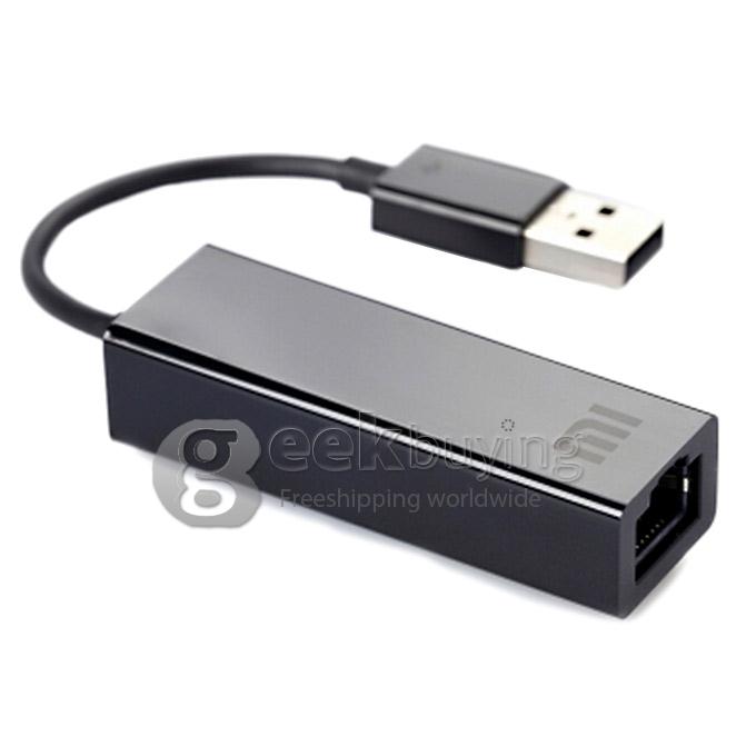 XIAOMI External USB 2.0 Wired 100Mbps Network Card Adapter - Black