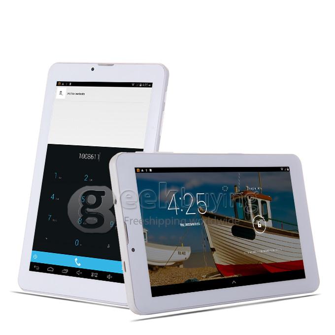 ICOU Q7 3G Phone Call Android 4.4 Tablet PC 7 Inch MT8382 Quad Core 8GB ROM GPS Bluetooth - White