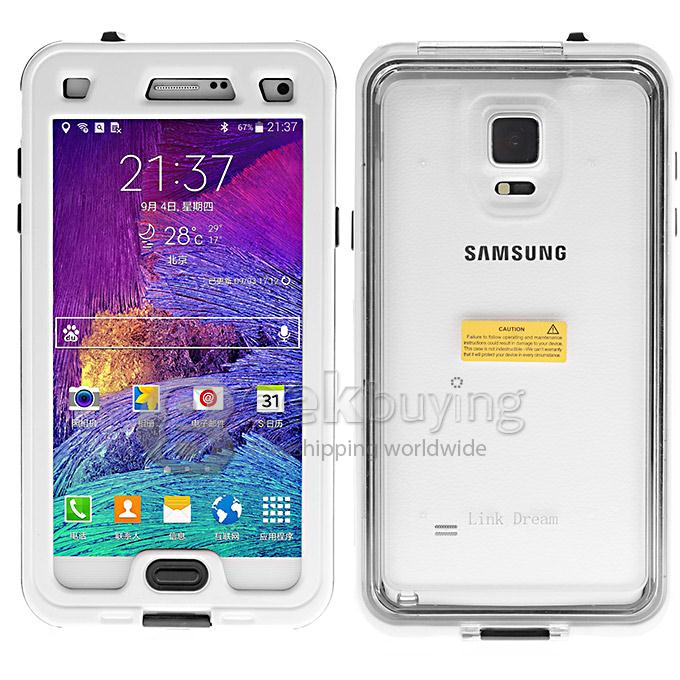 Waterproof Shockproof Dirt/SnowProof Cover Protective Case for for Samsung Note 4 N9100 - White
