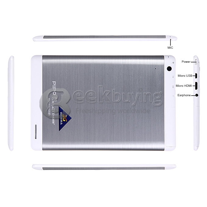 PiPO P8 RK3288 Quad Core 7.9 Inch Android 4.4 OS Tablet PC 2GB/16GB Retina 2048*1536 Touch Screen 2.4G/5G WiFi 3G/GPS White