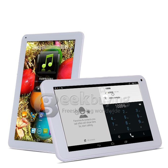 ICOO Q10 3G Call Android 4.4 Tablet PC MTK8312 10.1 Inch 8GB ROM 1024 x 600 Capacitive Screen - Silver