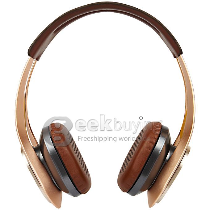 Syllable G700 Metal Wireless Bluetooth 4.0 Headphone Headset with NFC Fuction Bass Built-in Mic / 40mm Speaker - Golden