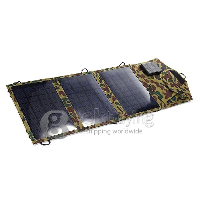 10.5W Portable Folding Solar Charging Bag Solar Panel for iPhone Samsung HTC