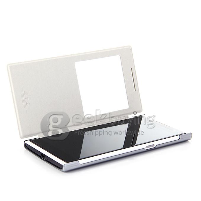 Original View Style Flip Cover Protective Case for ULEFONE BE ONE Smartphone - White