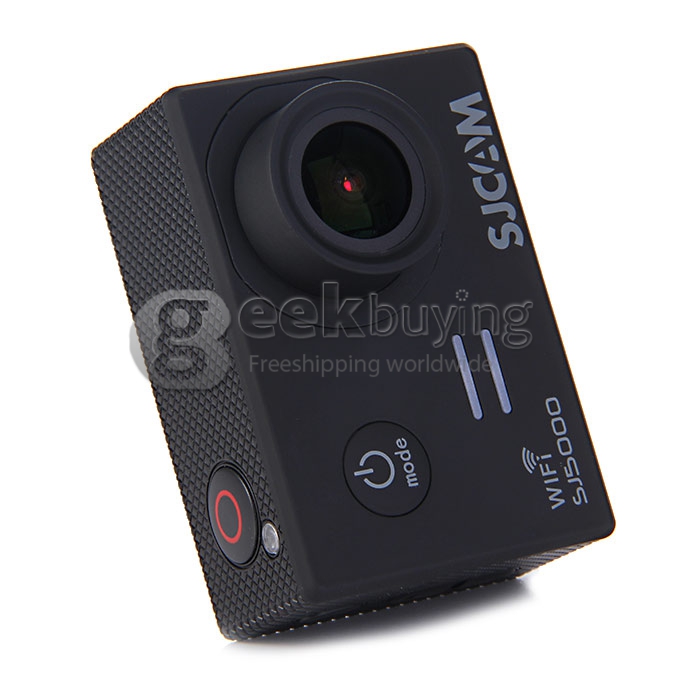 [US Stock] SJCAM SJ5000 WiFi Sports Camera Novatek 96655 14MP 1080P 2.0 Inch 170 Degrees Lens Waterproof Diving HD Camcorder Car DVR - Black