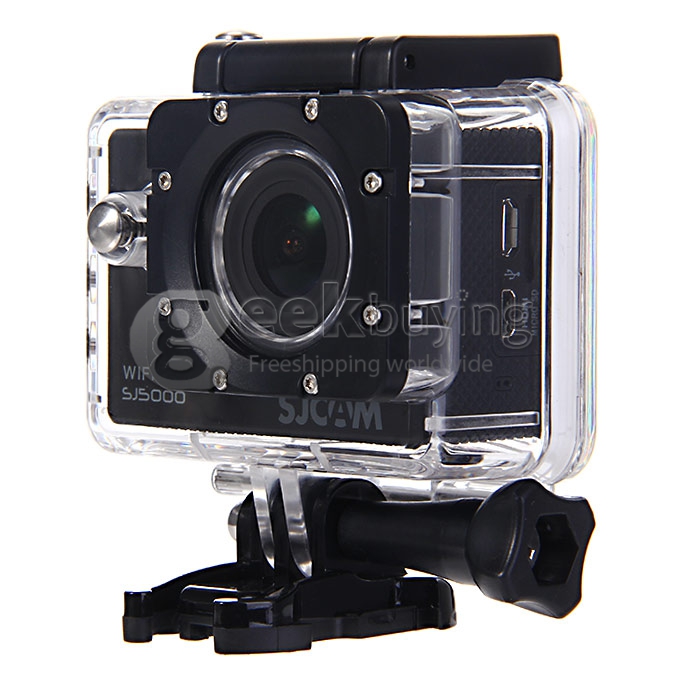 [France Stock]SJCAM SJ5000 WiFi Sports Camera Novatek 96655 14MP 1080P 2.0 Inch 170 Degrees Lens Waterproof Diving HD Camcorder Car DVR - Black