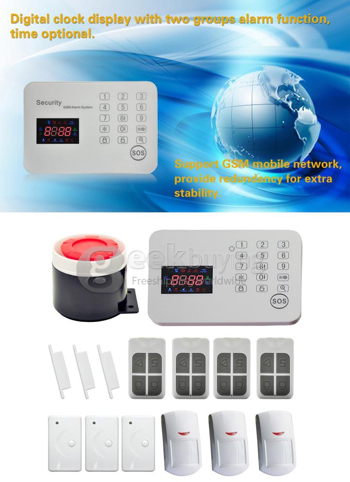 YA-701-GSMPSTN-3 App Controlled Wireless&Wired GSM PSTN Home Alarm Security System Auto Dialer