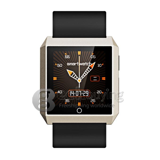 RWATCH R6S Wearable Bluetooth 4.0 Smart Watch Compass Hands-Free Call Pedometer Sleep Tracker for Android iOS Gold