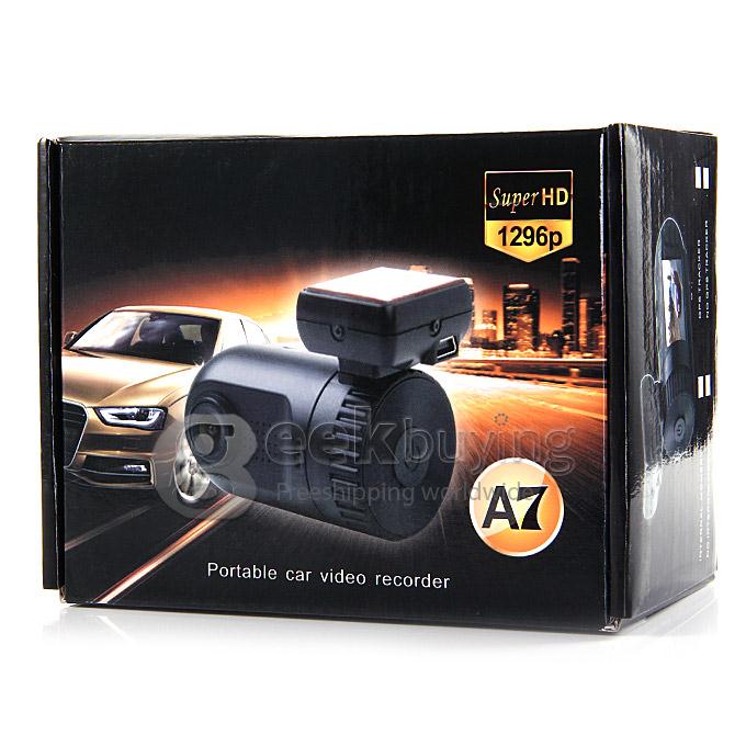 Mini 0805 Ambarella A7LA50D OV4689 CMOS 2304*1296P 30FPS GPS Logger Car DVR 1.5 Inch LCD Dash Camcorder Built-in 8GB