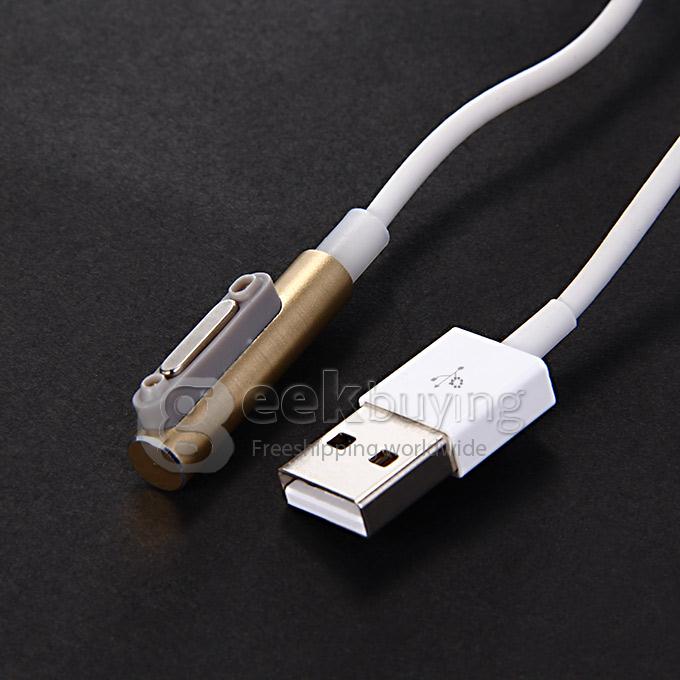 Magnetic Charging Cable Adapter USB Cable LED Smart Prompt for Sony Xperia Z3 Z2 Z1 - Golden
