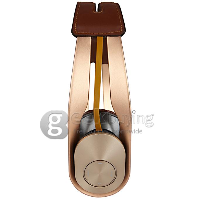 Syllable G700 Metal Wireless Bluetooth 4.0 Headphone Headset with NFC Fuction Bass Built-in Mic / 40mm Speaker - Golden