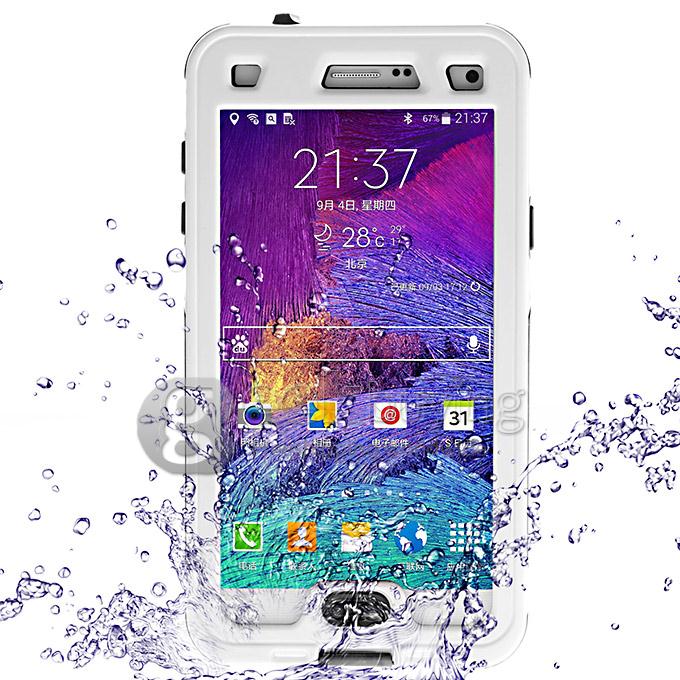 Waterproof Shockproof Dirt/SnowProof Cover Protective Case for for Samsung Note 4 N9100 - White
