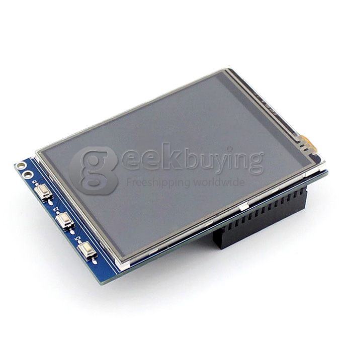 3.2 inch Resistive Touch Screen TFT LCD Designed for Raspberry Pi RPi B Raspbian IMG Provided