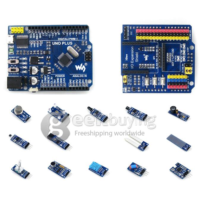 UNO PLUS Package A Compatible with Arduino UNO R3 w/ Various Sensors