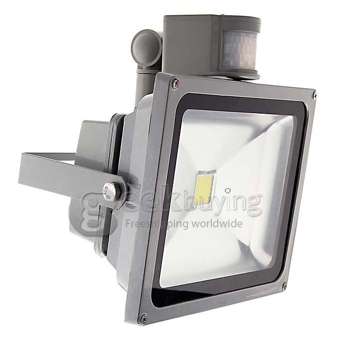 IP65 10W 900Lm IR Infrared Motion Sensor LED Flood Light Garden Lamp - Cold White
